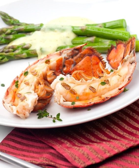 Broiled Lobster with Lemon Butter