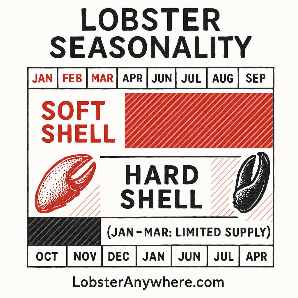 Months to find soft-shell and hard-shell lobsters