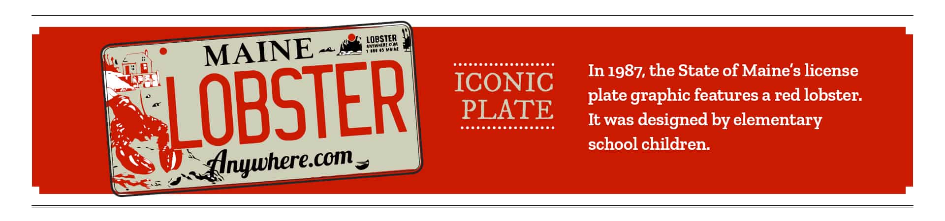 Maine Lobster License Plate