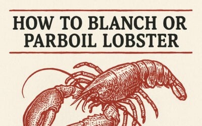 How to blanch parboil lobster