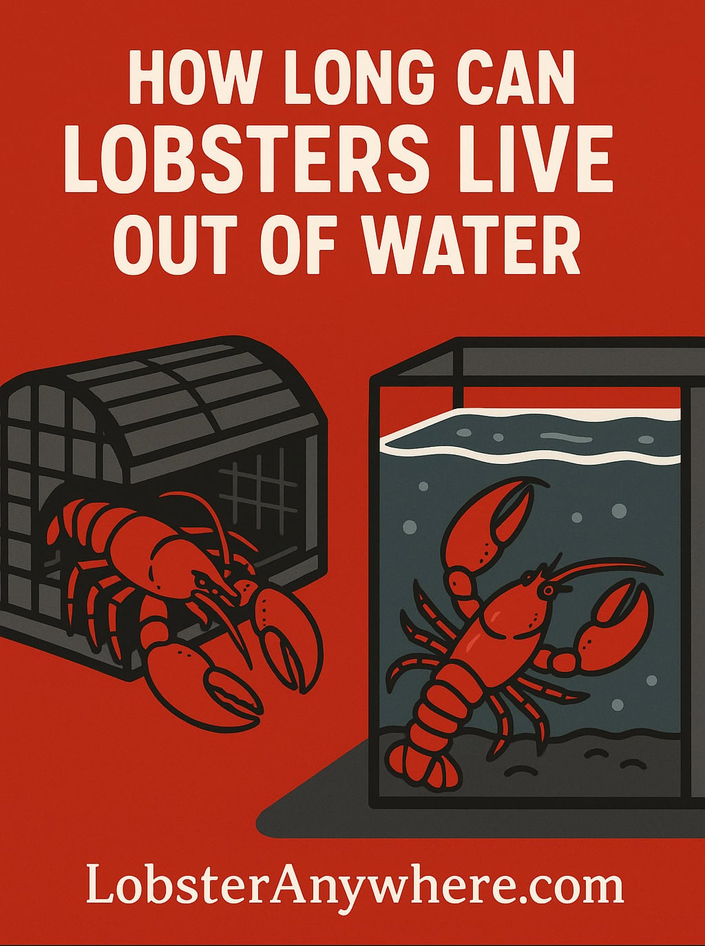 How long can a lobster live out of water?