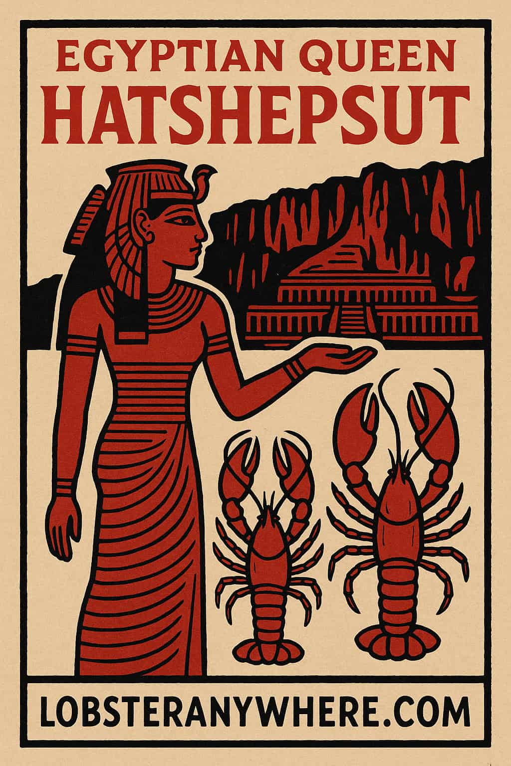 Egyptian Queen Hatshepsut's temple Red Sea lobsters