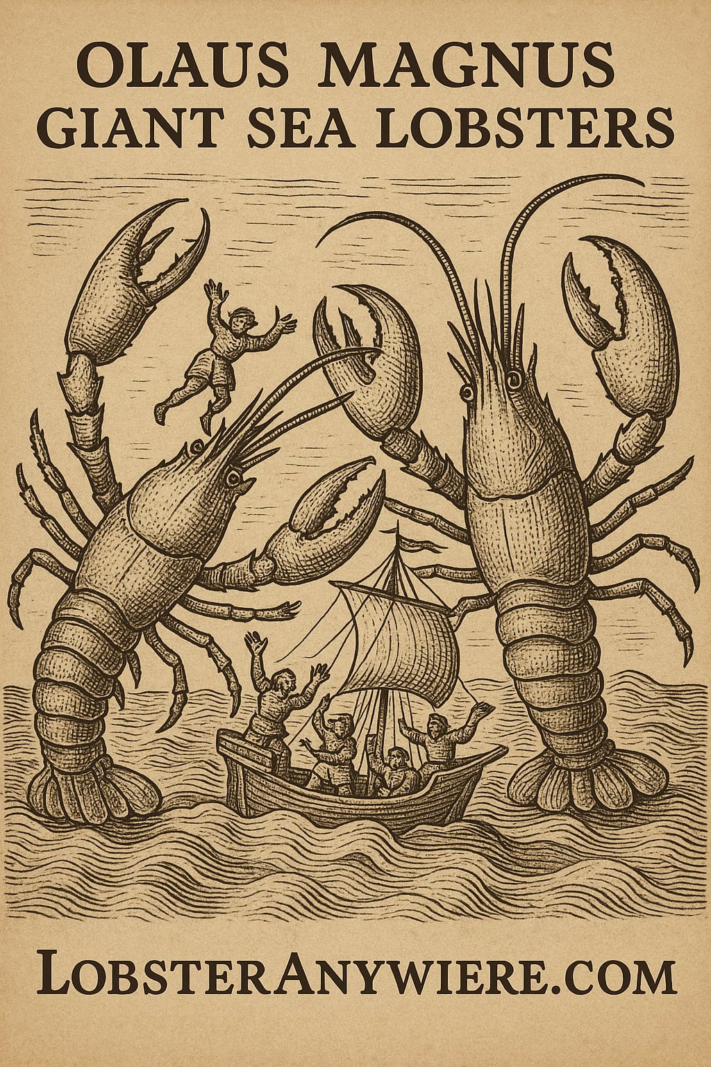 Olaus Magnus Giant Lobsters