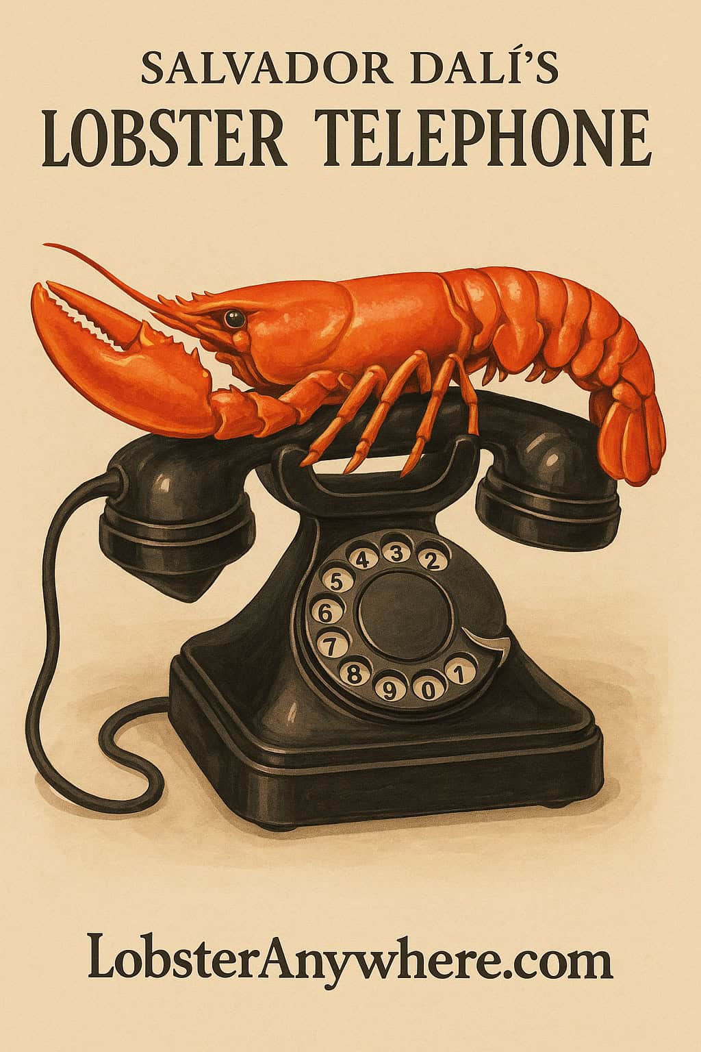 Salvador Dalí's surrealist Lobster Telephone