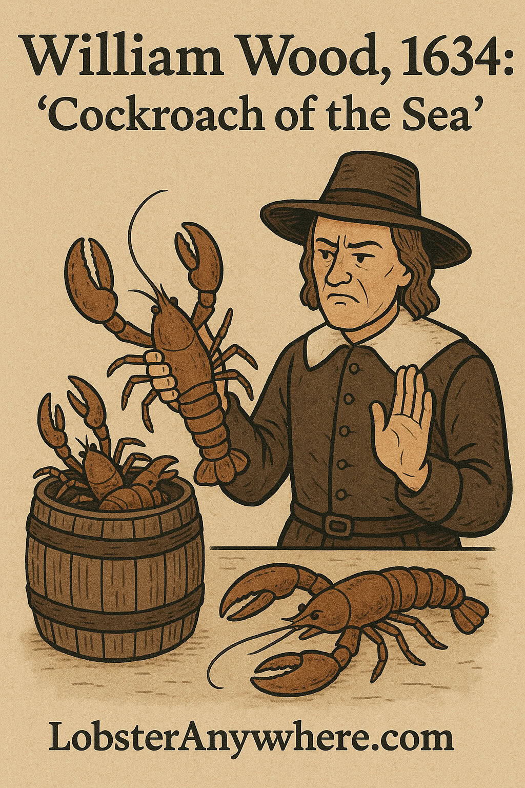 William Wood Depicted Lobster as Poverty Food