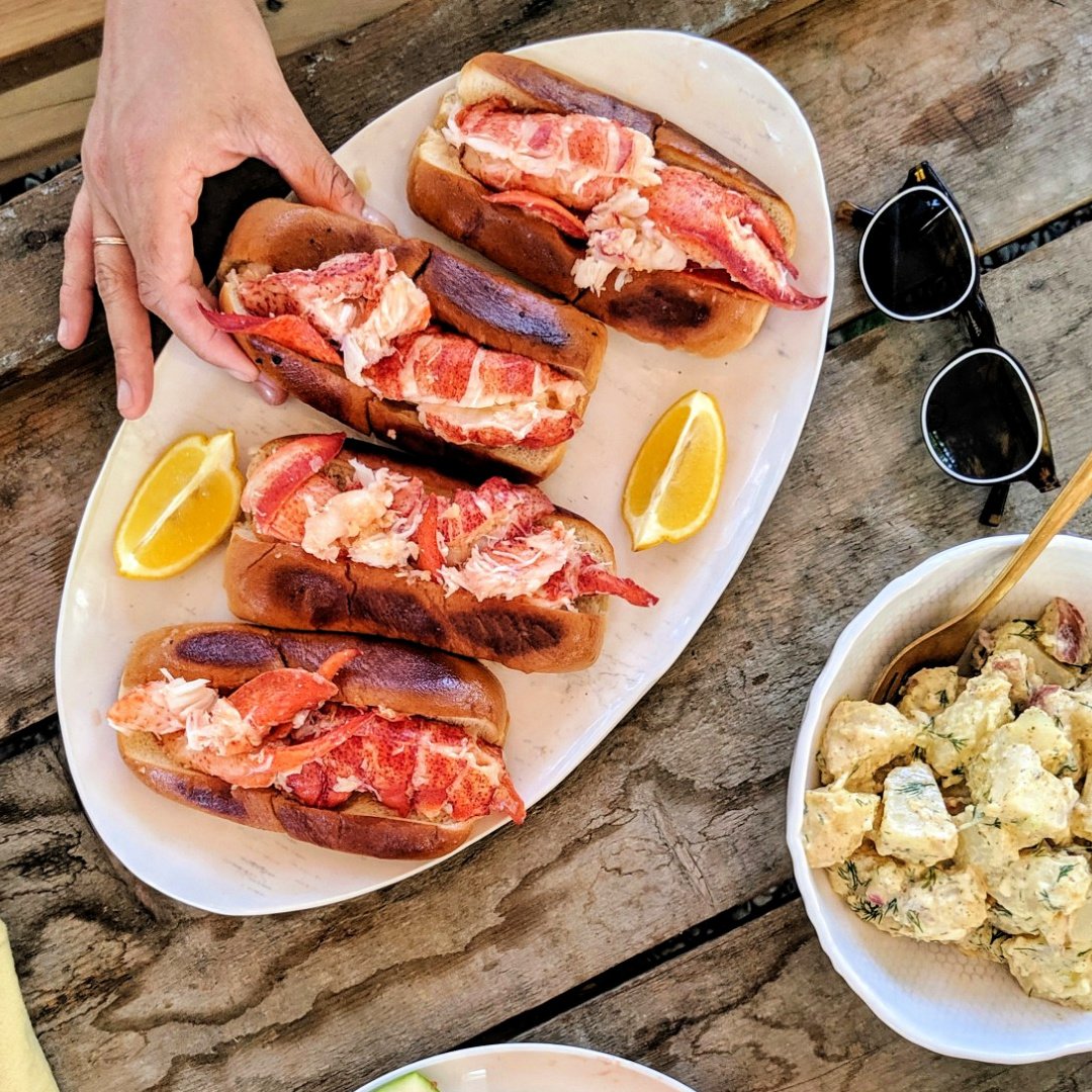 Hillary Dargenzio, New York with classic Maine style rolls. 