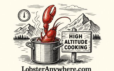 High-altitude lobster cooking guide illustration
