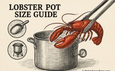 Lobster pot size guide from LobsterAnywhere.com.