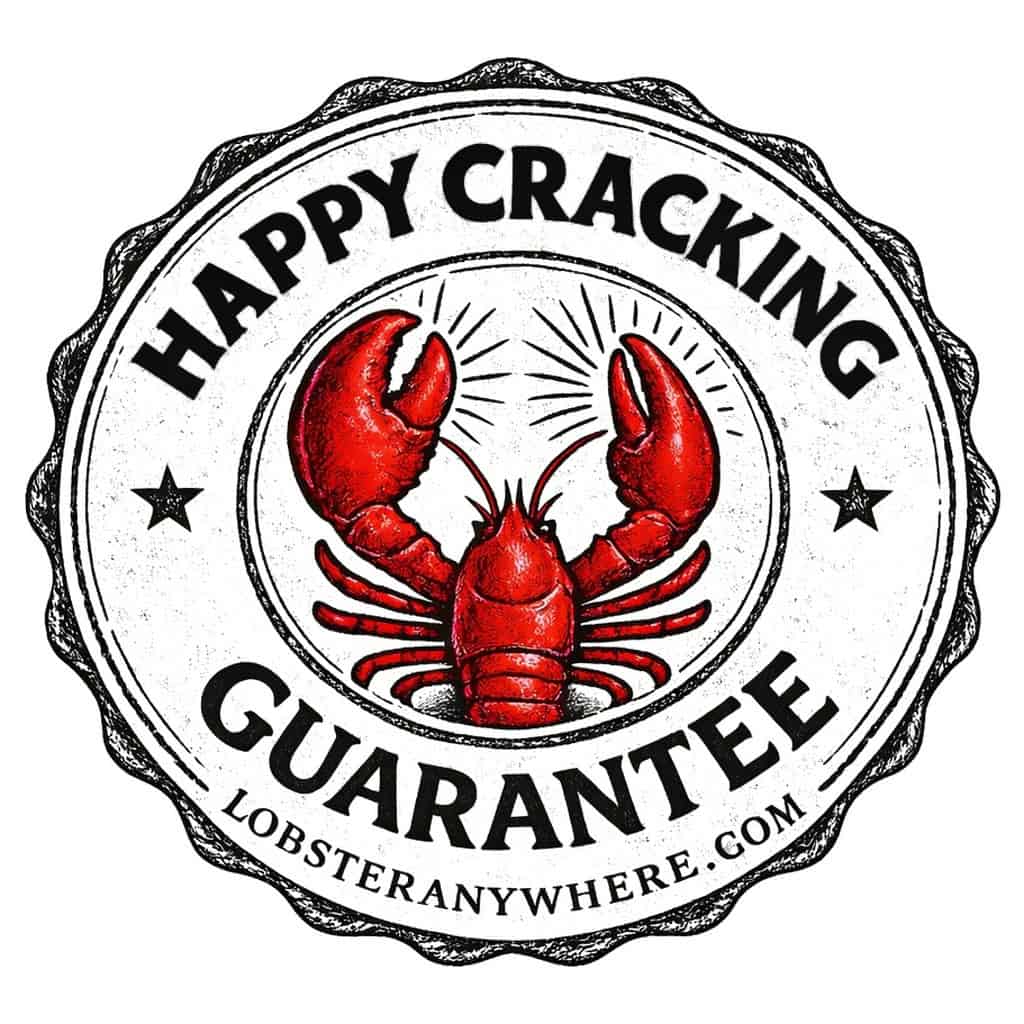 Happy Cracking Guarantee badge from LobsterAnywhere
