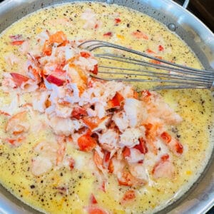 Lobster and gluten free pasta