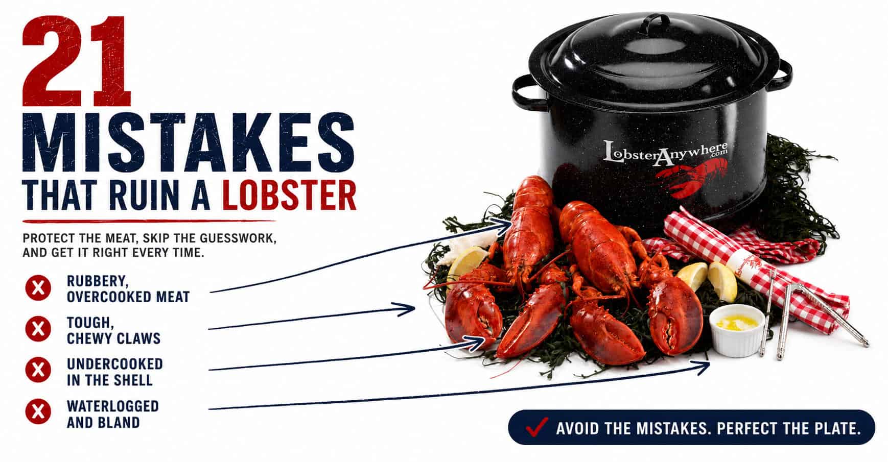 Mistakes to avoid when cooking a lobster.