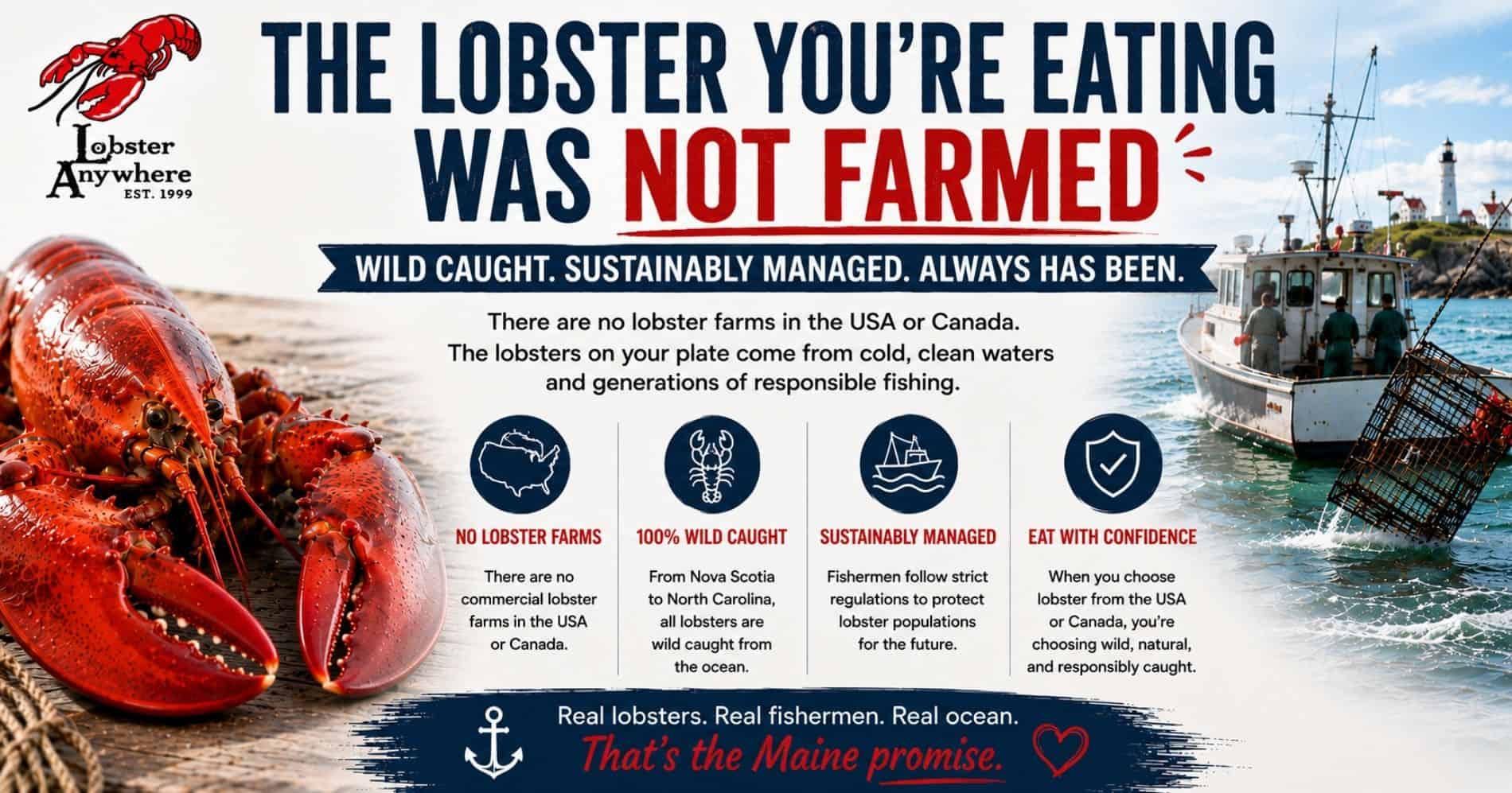 lobsters in the usa and canada are not farmed